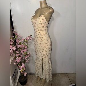 Elvi Yellow Floral Maxi Dress